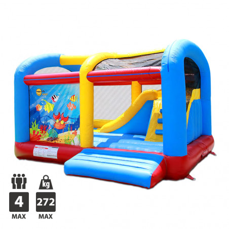 CHATEAU GONFLABLE HAPPY HOP OCEAN WORLD CLIMB 