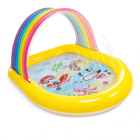AIRE DE JEUX ARC EN CIEL GONFLABLE INTEX POUR ENFANT 