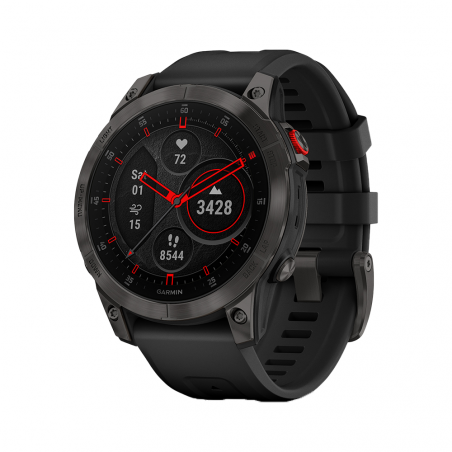 Montre EPIX (Gen2) Sapphire, Titane, Black DLC avec bracelet Noir - GARMIN 