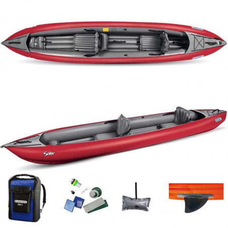 KAYAK GUMOTEX SOLAR ROUGE 2 PLACES 