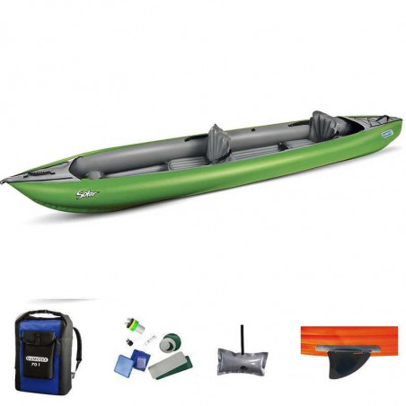KAYAK GUMOTEX SOLAR VERT 2 PLACES 
