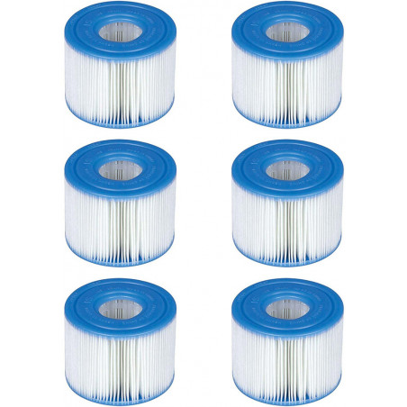 LOT DE 6 FILTRE INTEX S1 POUR SPA 