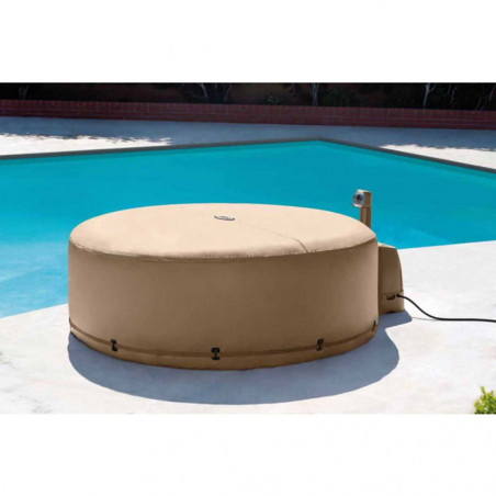 COUVERTURE THERMIQUE RONDE INTEX PURESPA 4 PLACES 