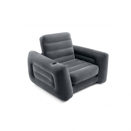 FAUTEUIL LIT GONFLABLE GRIS INTEX 