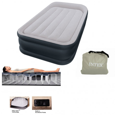 LIT INTEX REST BED FIBER TECH 1 PLACE ELECTRIQUE 64132 
