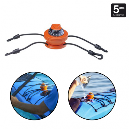 COMPAS POUR KAYAK OFF 55 KAYAK ORANGE Z/ABC 