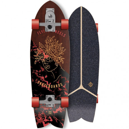 SURFSKATE FLYING WHEELS MINERVA RED 32" 