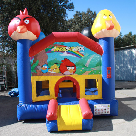 CHATEAU GONFLABLE OCCASION ANGRY BIRD 3M X 3M X 3M 