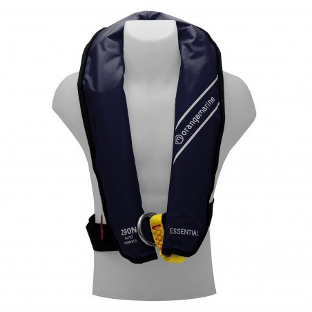 GILET DE SAUVETAGE GONFLABLE AUTOMATIQUE ORANGE MARINE 290N AVEC HARNAIS ESSENTIAL Navy - 
