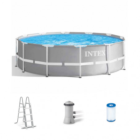 PISCINE TUBULAIRE INTEX RONDE PRISM FRAME 3,66 X 0,99 M 