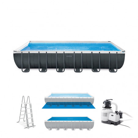 PISCINE INTEX TUBULAIRE RECTANGULAIRE ULTRA XTR 7.32x3.66x1.32M 