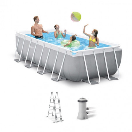 PISCINE INTEX PRISM FRAME RECTANGULAIRE 4.00 X 2.00 X 1.00 M 