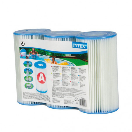 LOT DE 3 CARTOUCHES TYPE A INTEX 