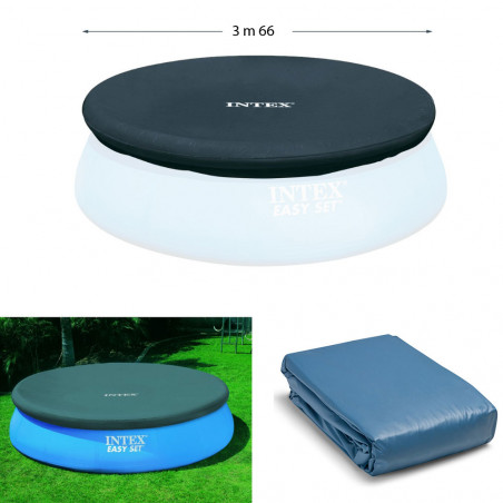 BACHE POUR PISCINE AUTOPORTANTE 3M66 INTEX 