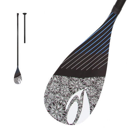 PAGAIE SUP CARBONE AQUADESIGN AURA 2 PARTIES 170-215CM 