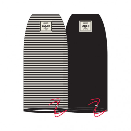 HOUSSE CHAUSSETTE BODYBOARD SNIPER STRETCH COVER NOIR/BLANC 