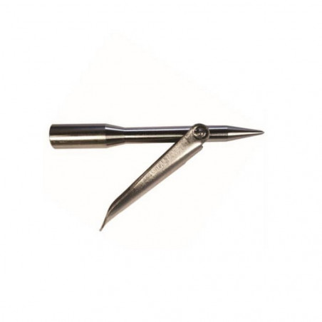 Pointe de flèche ronde INOX Ø 9 mm - Imersion - 7,5 CM 