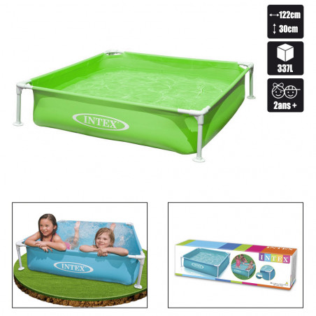 PISCINETTE INTEX TUBULAIRE 122 x 122 