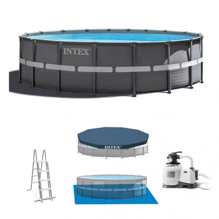 PISCINE TUBULAIRE RONDE INTEX ULTRA XTR FRAME 5,49 X 1,32 M 