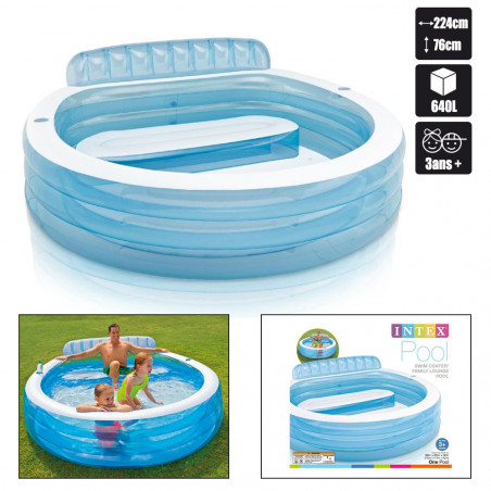 PISCINE GONFLABLE INTEX SWIM CENTER FAMILY 