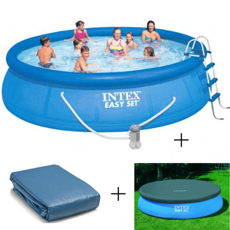 KIT PISCINE EASY SET INTEX 4M57 X 1M07 INTEX 