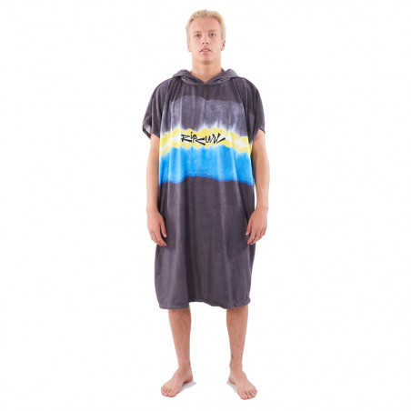 PONCHO RIPCURL MIX UP NOIR/JAUNE TU
