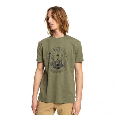 T-SHIRT DRUMROLL QUIKSILVER KAKI