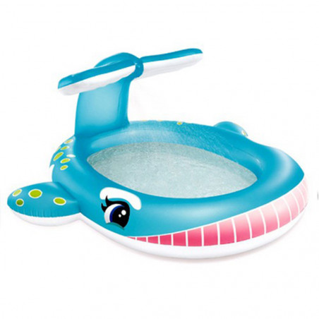 PISCINETTE BALEINE BLEUE POUR ENFANT INTEX 
