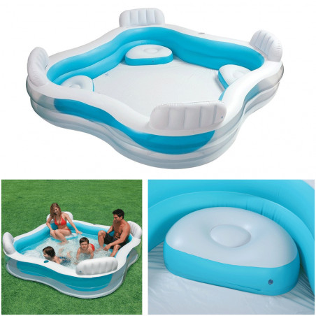PISCINETTE AVEC SIEGES INTEX 