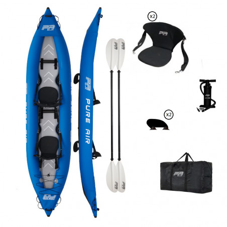 KAYAK GONFLABLE AQUA MARINA PURE AIR PLANCHER HP 2022 