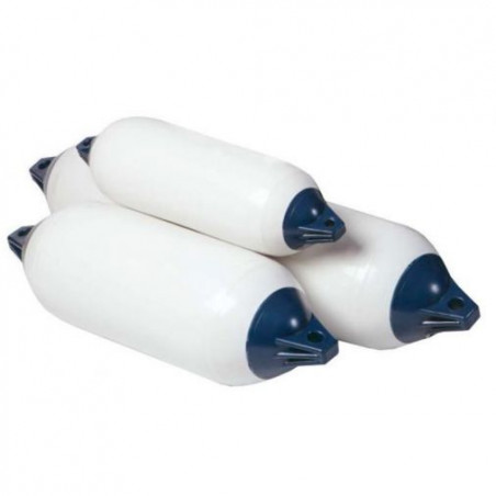 PARE-BATTAGE SÉRIE F BLANC / BLEU - ORANGEMARINE F4 - ( Ø 22 x 104 cm )