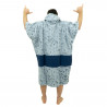 PONCHO ALL IN V BUMPY BLEU