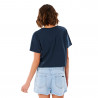 T-SHIRT RIP CURL GOLDEN STATE CROP BLEU MARINE FEMME