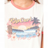 T-SHIRT RIP CURL TIKI RINGER BEIGE FEMME