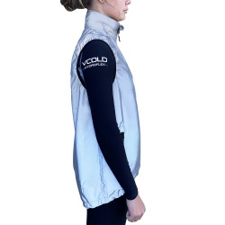 Veste 1/2 zip Vdry gris refléchissant VAIKOBI