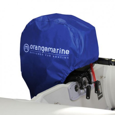 HOUSSE MOTEUR BATEAU BLEU ORANGEMARINE 110 x 40 x 30 cm ( hx L x l)