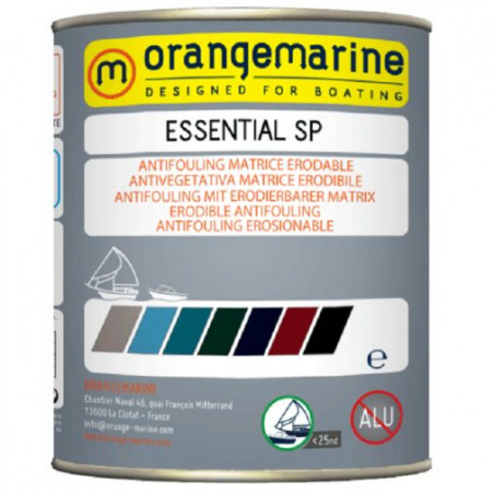 ANTIFOULING MATRICE ÉRODABLE ORANGEMARINE ESSENTIAL 0,75L - GRIS