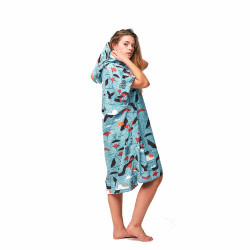 PONCHO AFTER SKETCHBOOK BLEU