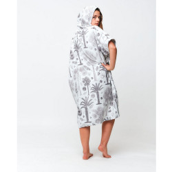 PONCHO AFTER BOTANICAL GRIS CLAIR