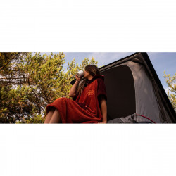 PONCHO PLAID AFTER ESSENTIAL SHERPA ROUGE